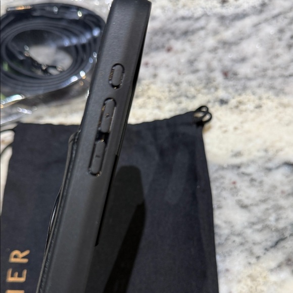 NEW with tags- Bandolier Black Phone Case with Strap - Picture 8 of 8